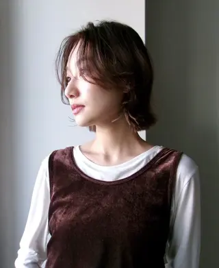 ショート ボブ/透明感カラー/ あかねのヘアスタイル