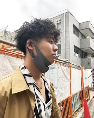 パーマ ヘアアレンジ メンズ メンズ特化✂️栗原 侑也のヘアスタイル