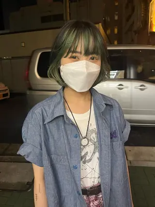 ミディアム 似合わせカラーの達人 ダブルカラー/森栄範のヘアスタイル