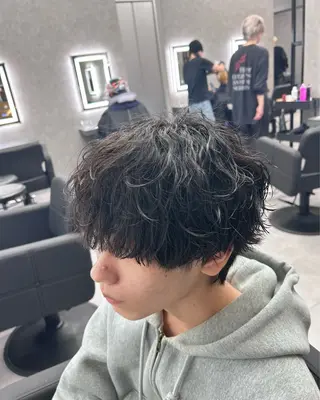 ショート カラー パーマ メンズ メンズ特化 👑YUTAのヘアスタイル
