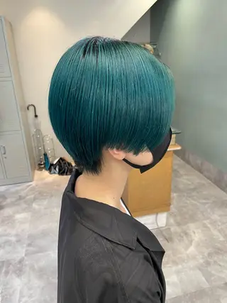 ショート カラー 表参道🌿赤み消し カラー/チナツのヘアスタイル
