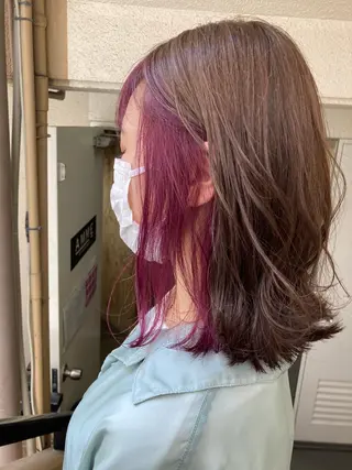 ミディアム カラー 🌸髪質改善特化🌸 店長 ゆうやのヘアスタイル