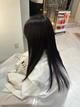 ロング カラー 畑中 夢のヘアスタイル