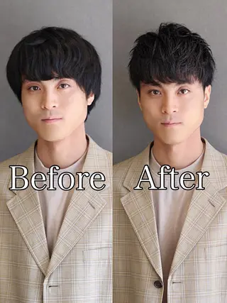 メンズ PORTE HOMME PRES所属・佐藤 純のヘアスタイル