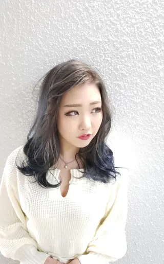 セミロング 遠藤 量平のヘアスタイル