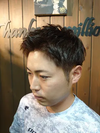 メンズ ショート 岡林 選のヘアスタイル