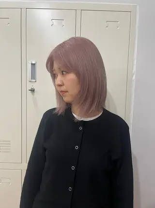 ミディアム カラー Sanaダブルカラー ✨️パルコ徒歩1分のヘアスタイル