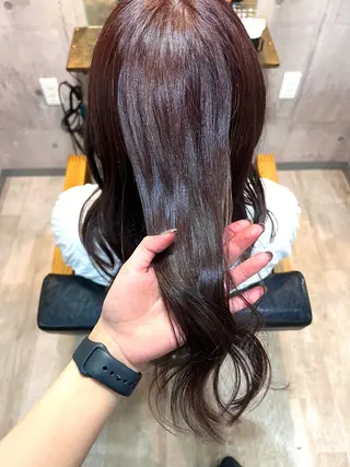 ロング カラー 髪質改善🫧‪ りこのヘアスタイル