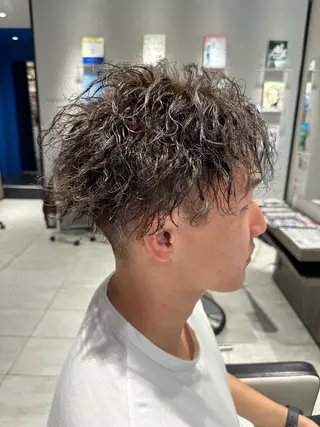 ショート パーマ メンズ 宇田川 大輝のヘアスタイル