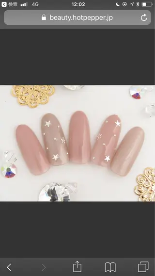 ミディアム ネイル 長さ出し専門 nynaのネイルデザイン