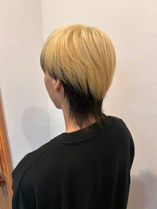 ミディアム カラー メンズ 原田 歩実のヘアスタイル