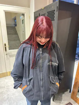 ロング カラー 薄暮 マツイ レンのヘアスタイル