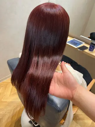 ロング newi大分/ 磯部栞里／艶感カラーのヘアスタイル