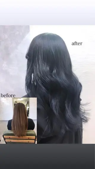セミロング カラー 韓国ヘア🇰🇷 RYOTAのヘアスタイル