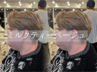 カラー メンズ レイヤーカット/ 透明感カラー/白石のヘアスタイル