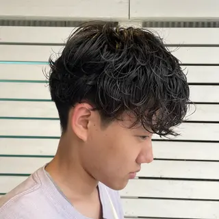 パーマ メンズ こいけ みきののヘアスタイル