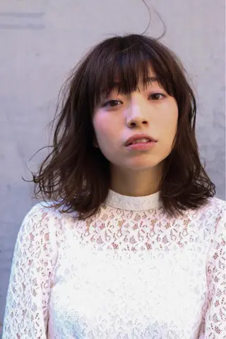 ミディアム カラー 【似合わせカット】 松尾一気のヘアスタイル