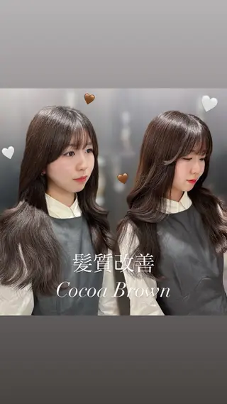 ロング 髪質改善♡ 保坂汐音のヘアスタイル