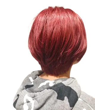 ショート カラー ケアブリーチ /髪質 改善/古橋圭史郎のヘアスタイル