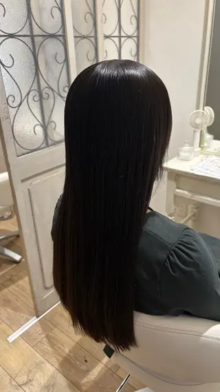セミロング カラー 似合わせ 顔周りYUUGAのヘアスタイル