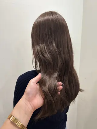 セミロング ベージュ/透明感/ レイヤー/あやか💕のヘアスタイル
