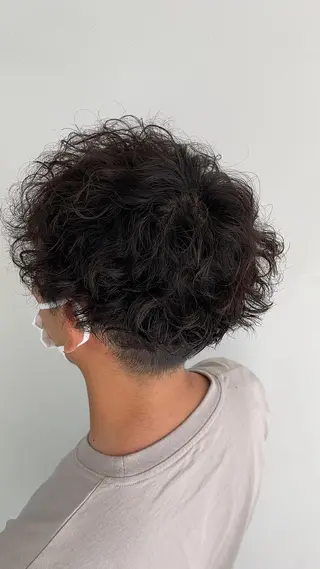 パーマ メンズ lanugo 越打　優のヘアスタイル