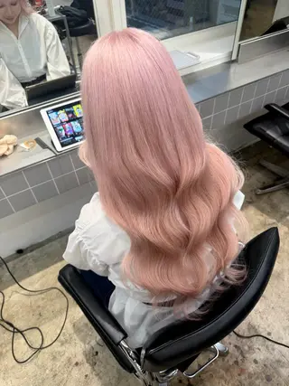 ミディアム カラー ハイトーン/ブリーチ /ウルフ/しゅーたのヘアスタイル