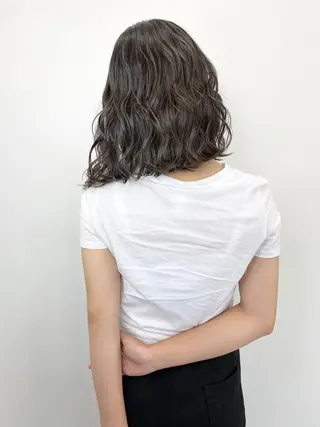 ミディアム カラー パーマ ヘアアレンジ キッズ ネイル マツエク・マツパ ★ 里奈★のヘアスタイル