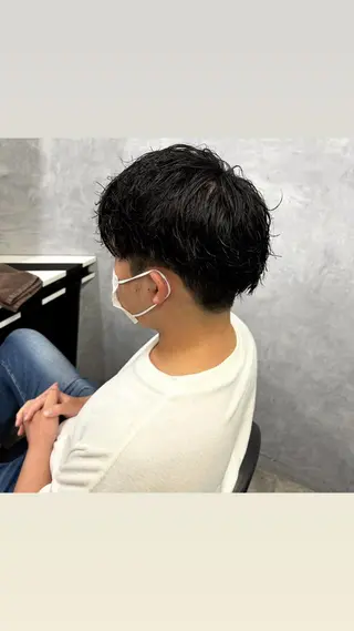 メンズ 縮毛矯正・髪質改善 特化 出納 直起のヘアスタイル
