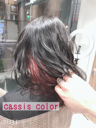 ミディアム カラー ヘアアレンジ メンズパーマ特化/ メッシュ/薫/店長のヘアスタイル