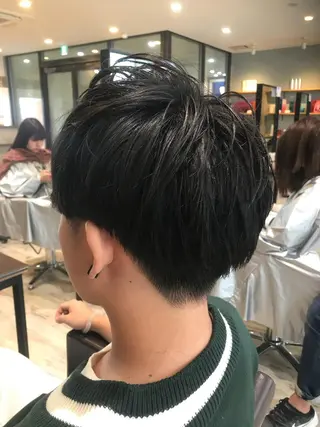 ミディアム カラー パーマ ヘアアレンジ メンズ キッズ ネイル マツエク・マツパ EnBlesS西宮 マンツーマン神道有基のヘアスタイル