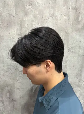 ショート パーマ メンズ 韓国メンズヘア/ 毛流れヘア　須田龍世のヘアスタイル