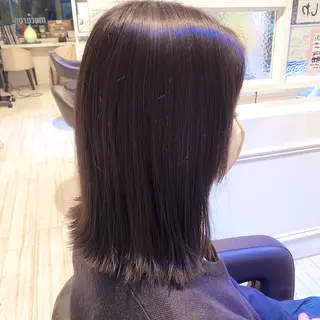 ミディアム 髪質改善&ストレート ✂︎鈴木青樹のヘアスタイル