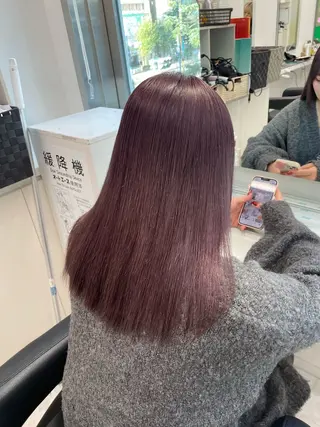 セミロング カラー ❄最強かわいいカラー ❄️MINA❄️のヘアスタイル