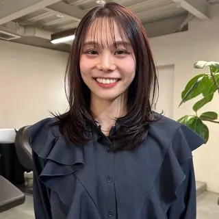 ミディアム カラー ハイトーン×似合わせ 🌱中川慎之介のヘアスタイル