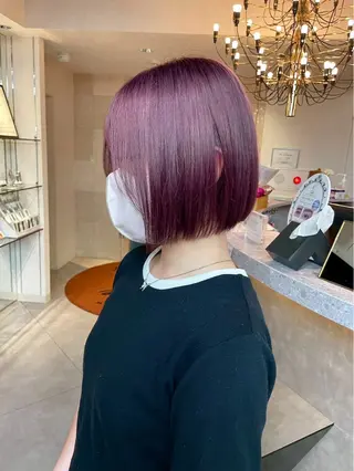 カラー 岩岡 つなみのヘアスタイル
