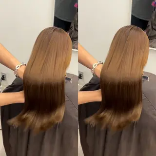 ロング カラー パーマ キッズ 盛れる艶カラー× レイヤーカット/咲来のヘアスタイル