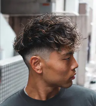 ショート カラー パーマ メンズ 💈men's💈 satoru中目黒のヘアスタイル