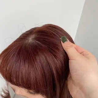 セミロング カラー ヘアアレンジ あやめ【顔まわり/レ イヤー/柔らかカラ】のヘアスタイル