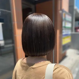 ショート YASU🍎CUT 赤系カラー/ヘアケアのヘアスタイル