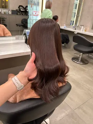 カラー 透明感ベージュ🤎 ナチュラルレイヤーのヘアスタイル