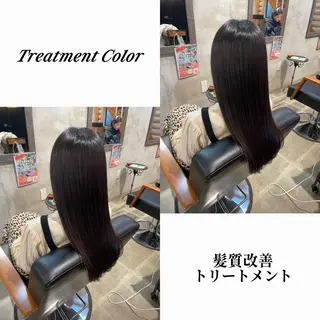 カラー 🐾及部 艶髪/艶 カラーショート/ボブのヘアスタイル