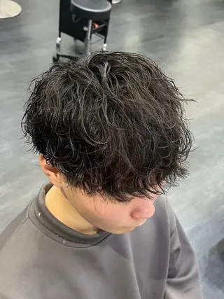 ミディアム 韓国パーマ 美容師 和田爽良のヘアスタイル