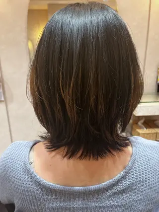 ミディアム Ha naのヘアスタイル