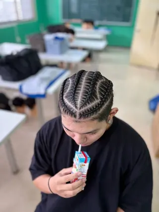 ロング メンズ 大城 涼のヘアスタイル