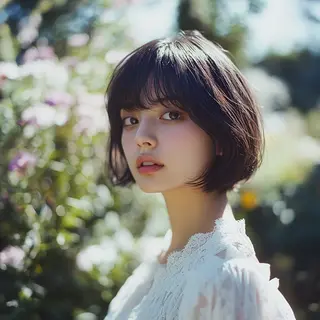 ショート パーマ ハイトーン×髪質改善 Gran Luciaのヘアスタイル