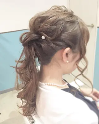 ショート ミディアム セミロング ロング ヘアアレンジ 早朝✨ヘアセット 着付け/清水玲歌のヘアスタイル