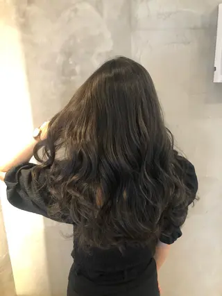 セミロング カラー パーマ ヘアアレンジ 顔周りカット・相談 レイヤーも◎しずくのヘアスタイル