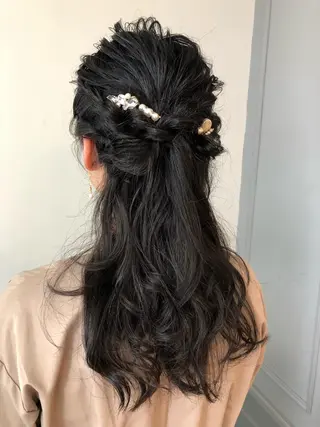 ロング ヘアアレンジ レイヤーカット✂️ 横浜No1♡下鳥翔子のヘアスタイル