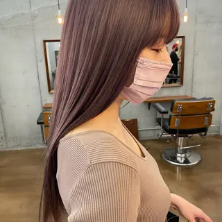 ロング ハイトーン/デザイン hirokiのヘアスタイル